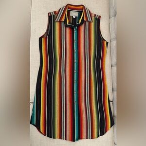 Silverado Paige black serape dress or vest Women’s M made in USA Texas